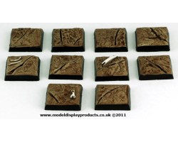 20mm x 20mm Square/Fantasy Cracked Earth Terrain Bases